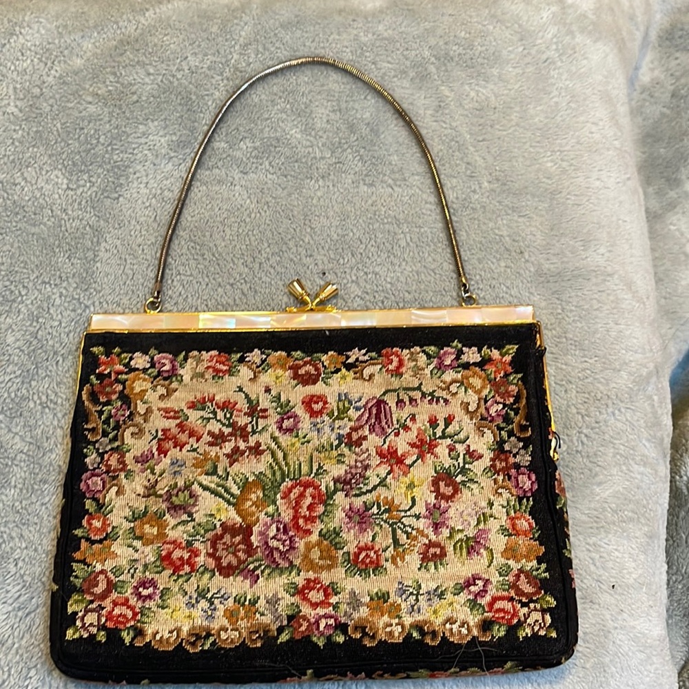 Vintage 1920’s Tapestry Clutch